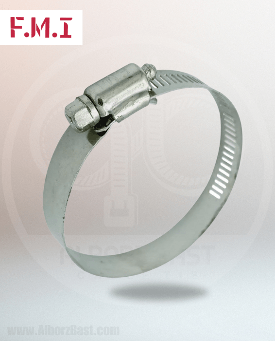 بست شیلنگی فلزی (هواکش) سایز 82-65 | 1/4-3 برند اف ام آی (FMI)