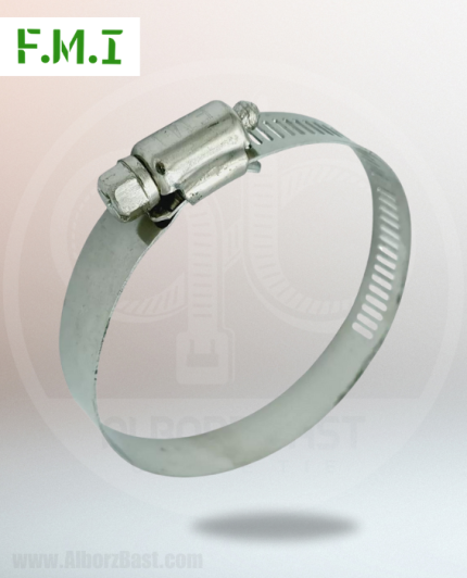 بست شیلنگی استیل سایز 103-85 برند اف ام آی (FMI)